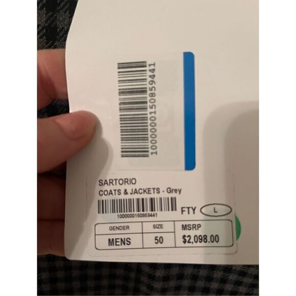 Sartori Napoli Wool Linen Blend Blazer NWT NEW - Picture 4 of 14